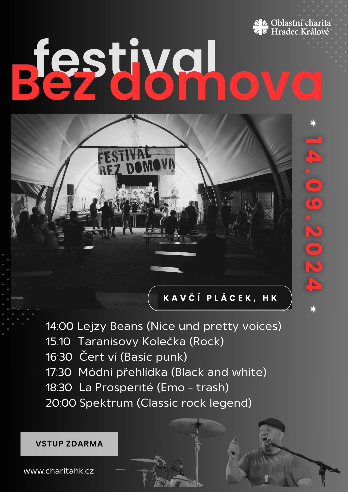 Kulturní akce -  8. ročník festivalu Bez domova