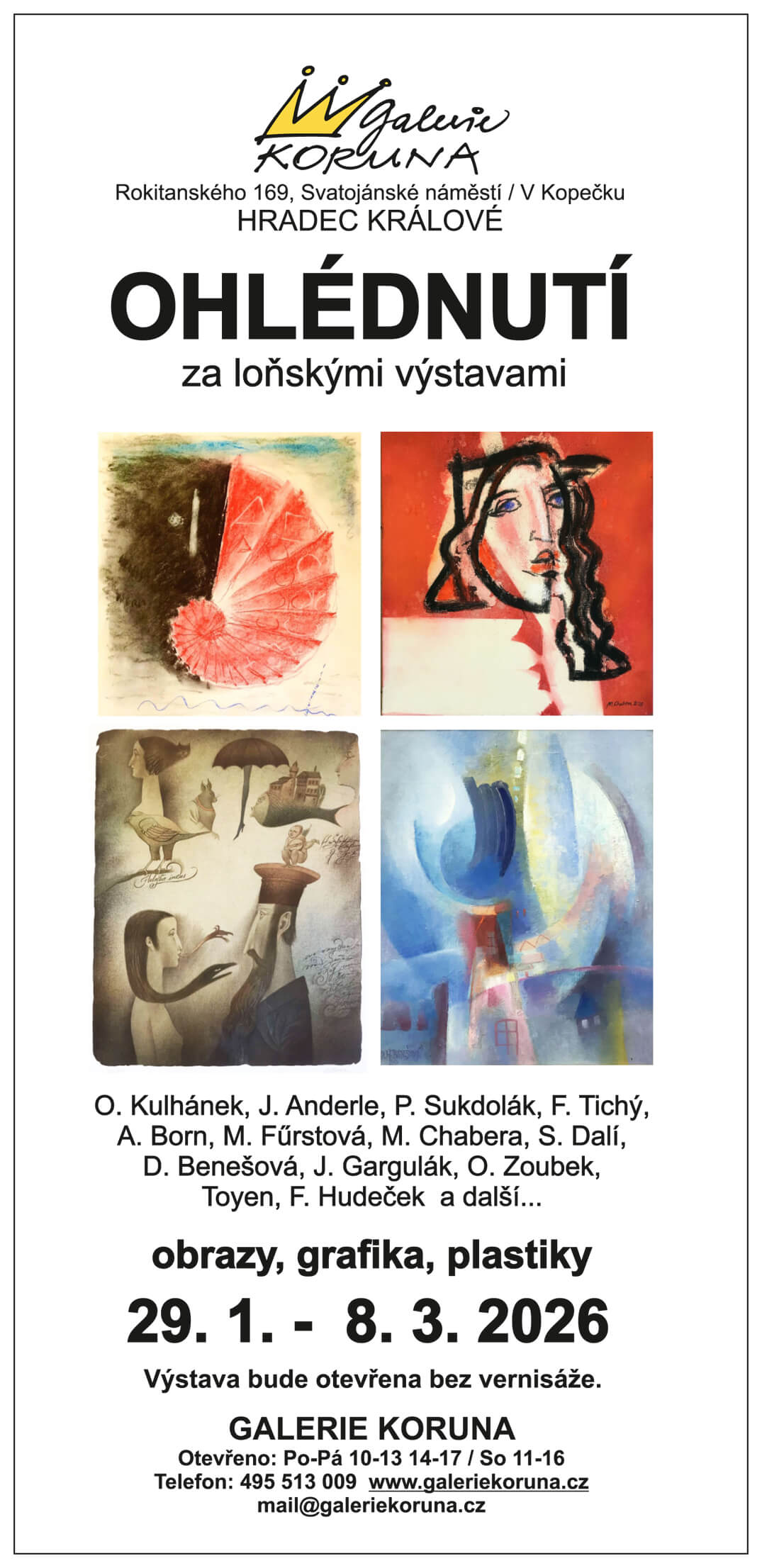 Kulturní akce - O H L É D N U T Í za loňskými výstavami Kulturní akce - O H L É D N U T Í za loňskými výstavami